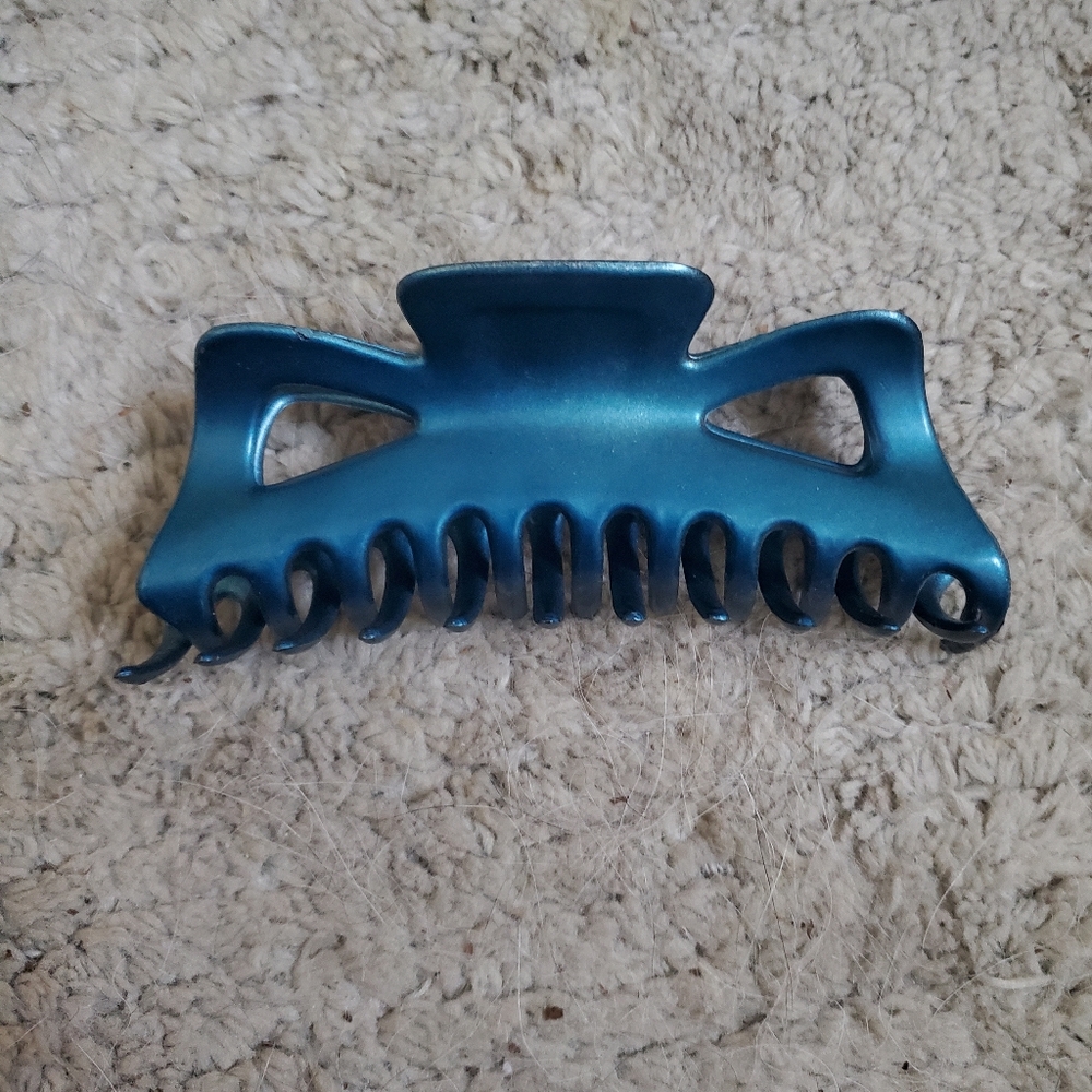 XL Blue Hair Claw Clip